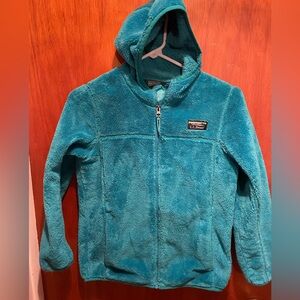 Ll bean Kids fuzzy full zip fleece
